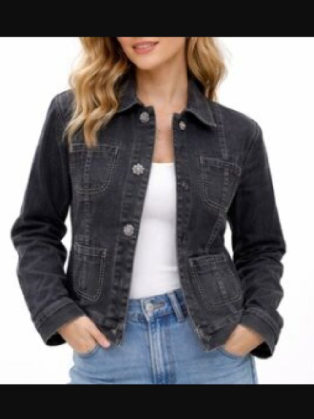 Chico's Platinum Jean Jack in Dark Blue Wash Size 3 (Extra Large)